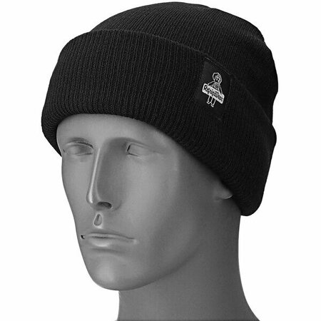 REFRIGIWEAR Black Acrylic Knit Watch Cap 0045RBLKOSA 47624145